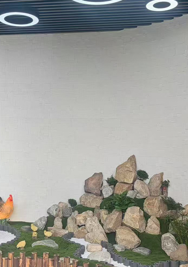 Flexibles 3D-Außenwandpaneel aus weichem Stein