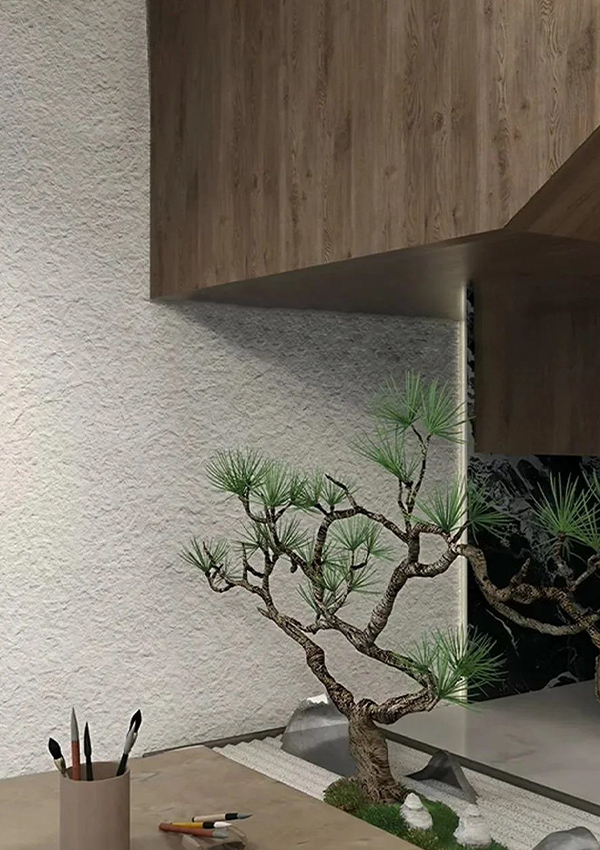 Flexibles, weiches Steinwandpaneel aus rauem Granit